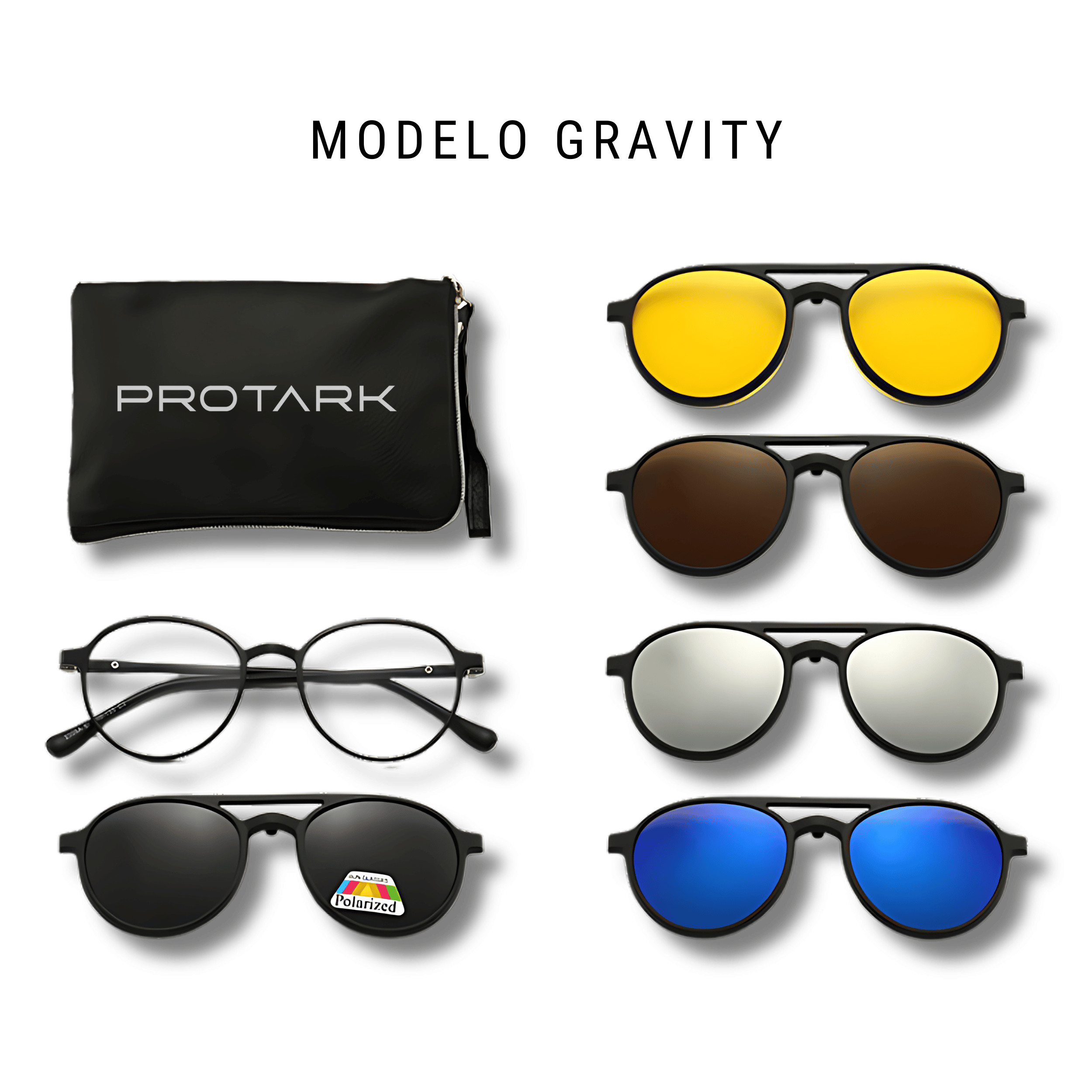 Óculos Polarizado 6 em 1 + Estojo BRINDE