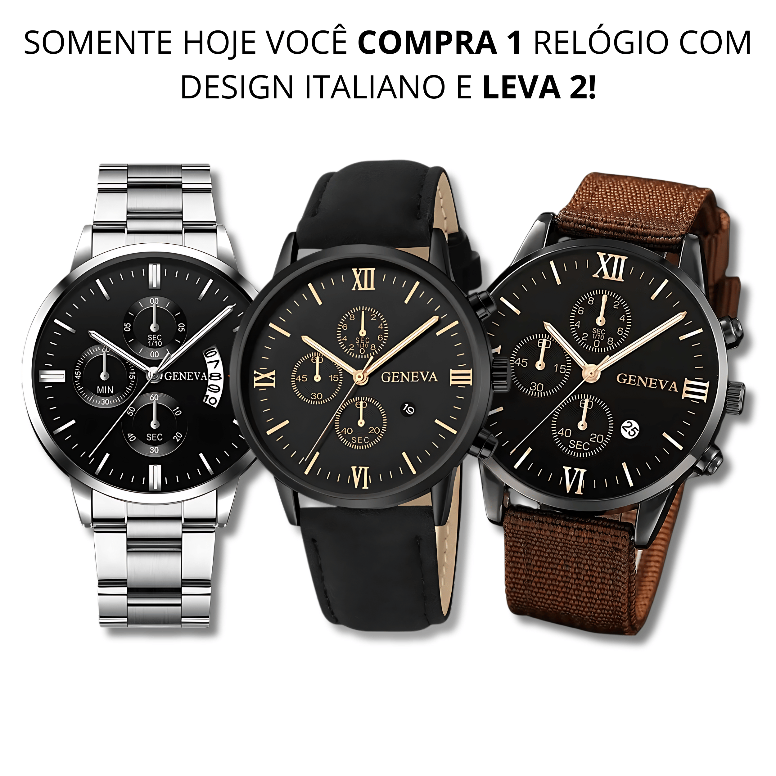 Relógio Minimalista Protark™ - COMPRE 1 LEVE 2