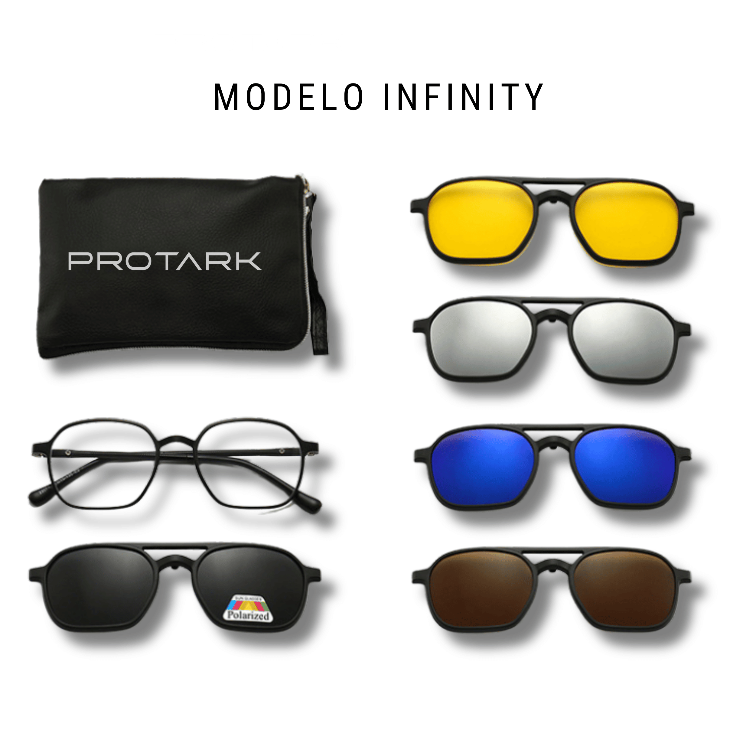 Óculos Polarizado 6 em 1 + Estojo BRINDE