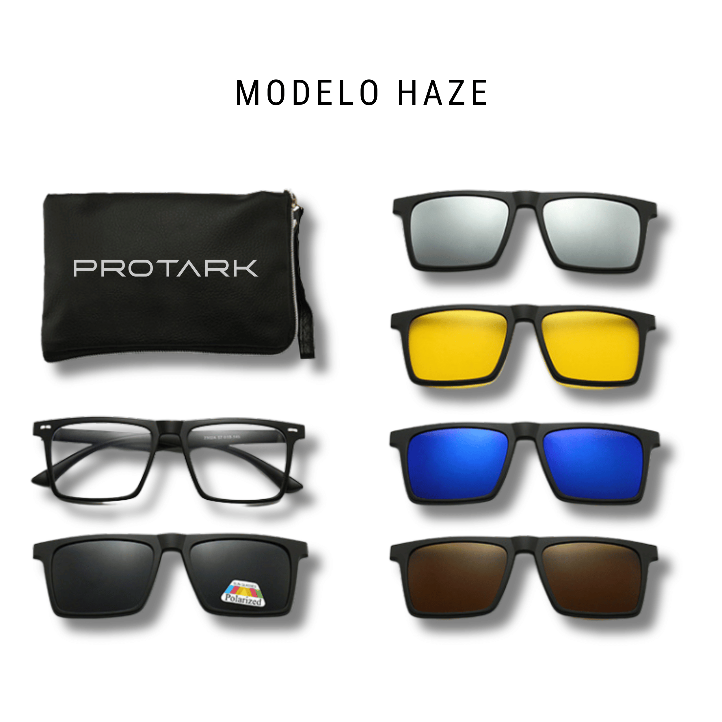 Óculos Polarizado 6 em 1 + Estojo BRINDE