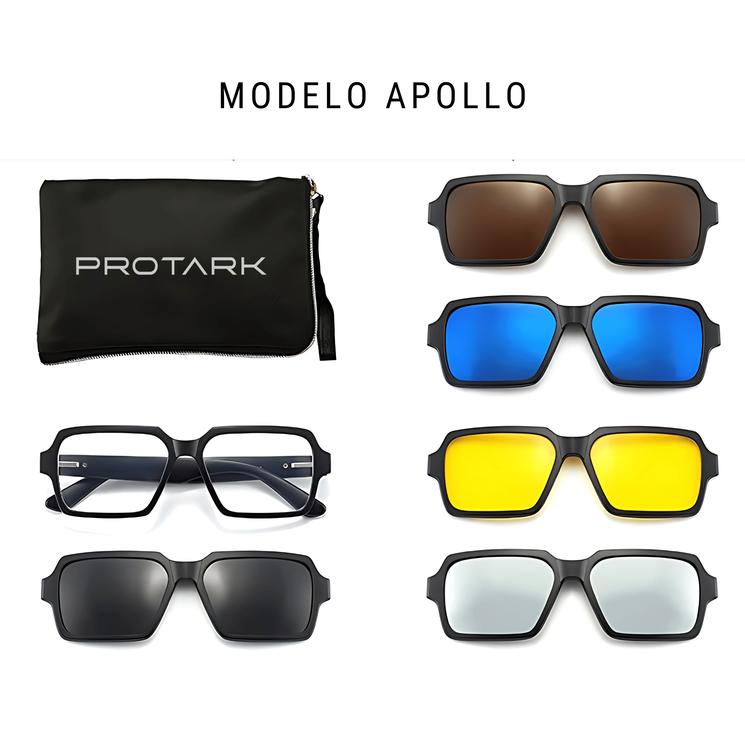 Óculos Polarizado 6 em 1 + Estojo BRINDE