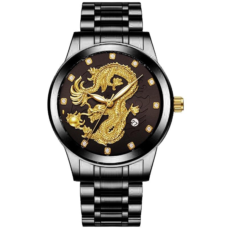 Relógio Dragon Gold Protark