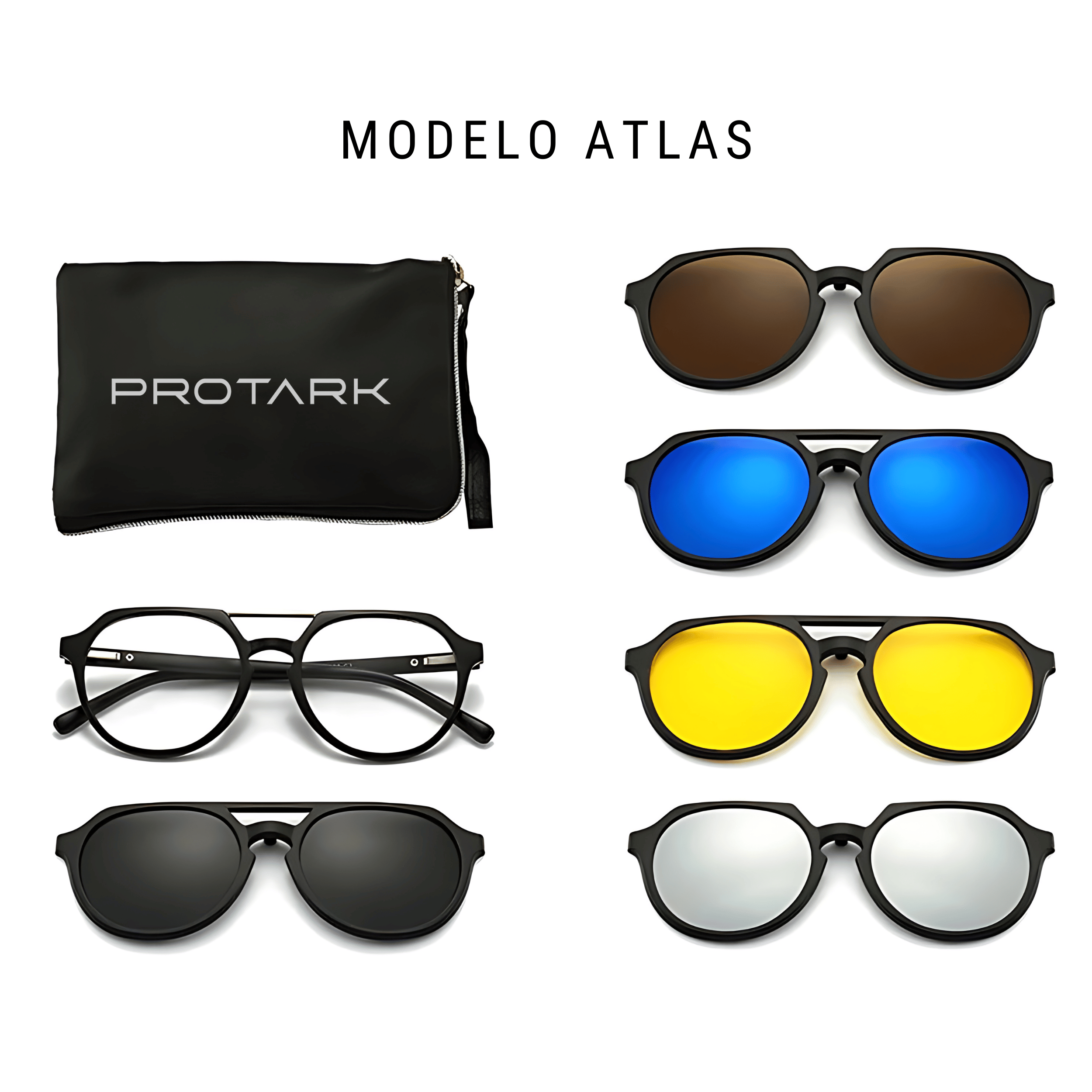 Óculos Polarizado 6 em 1 + Estojo BRINDE