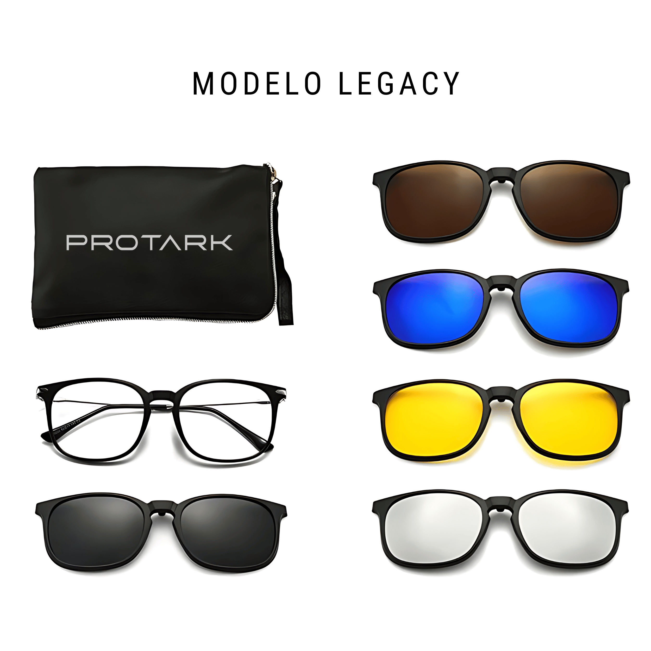 Óculos Polarizado 6 em 1 + Estojo BRINDE