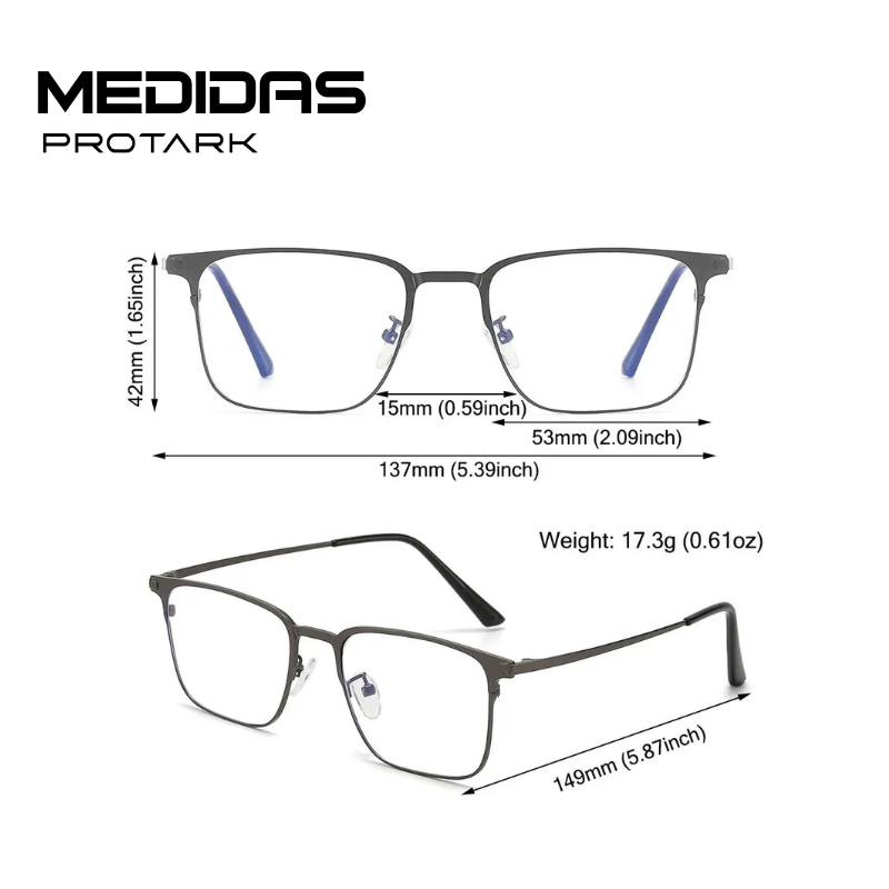 Óculos Polarizado 3 em 1 Metal INOX Conforto + Proteção Anti Azul BRINDE