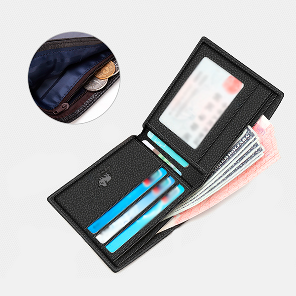 Carteira Masculina em Couro Preto Paladino - Mr. Paladino Oficial