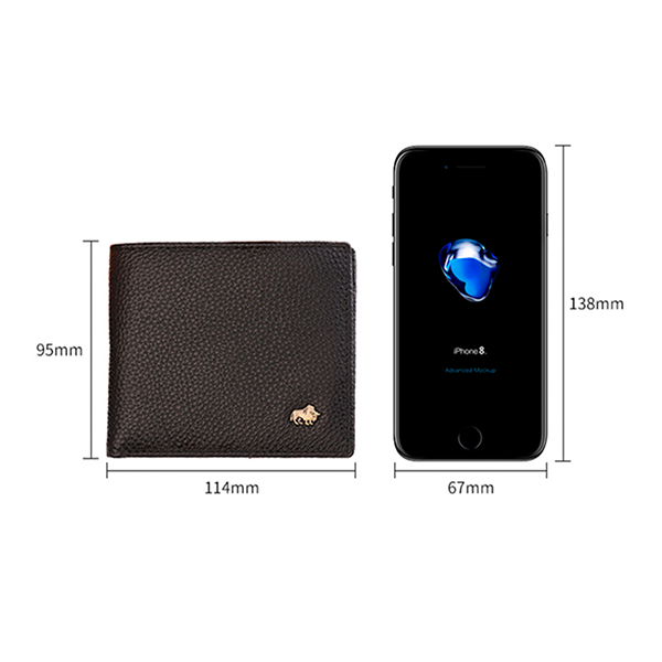 Carteira Masculina em Couro Preto Paladino - Mr. Paladino Oficial