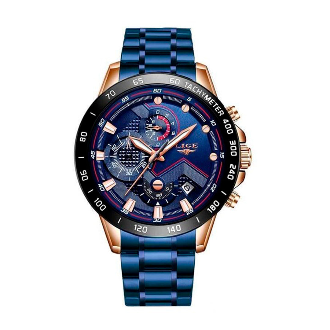 Relógio LIGE Super Luxo a Prova D'água MP044 - Mr. Paladino Oficial