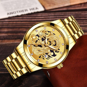 Relógio Dragon Gold Protark