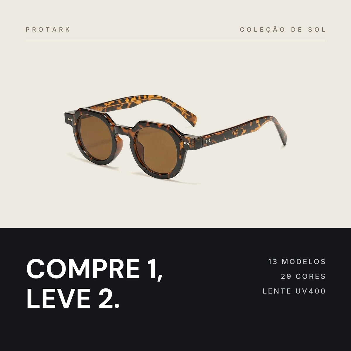 Óculos de Sol Protark — Compre 1, leve 2